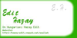 edit hazay business card